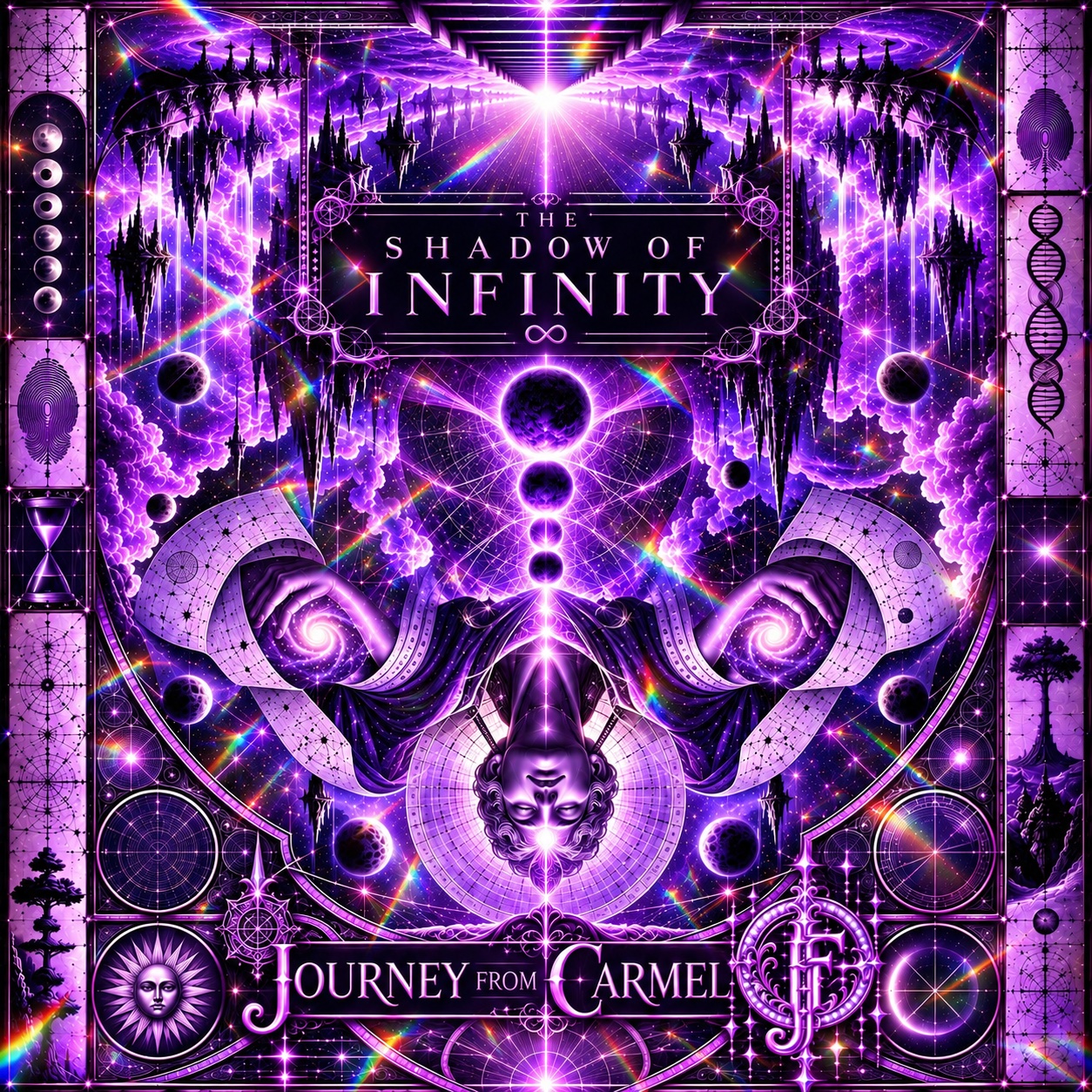 The Shadow of Infinity original purple cosmic album cover